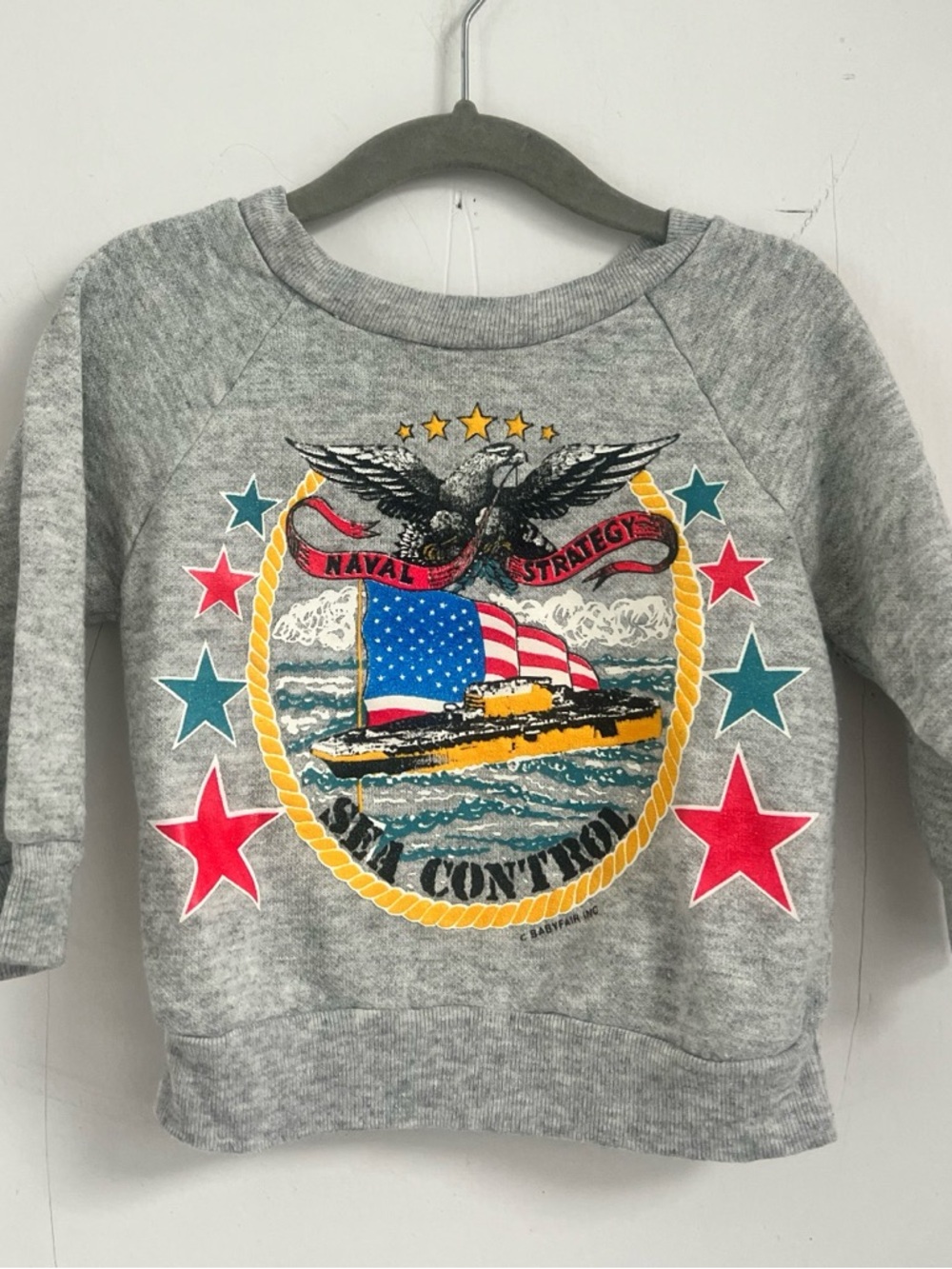 Park Bench Kids Vintage "Naval
Strategy - Sea Control" children's sweatshirt 2T